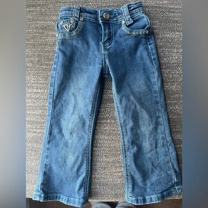 Toddler girl Cowgirl Hardware jeans